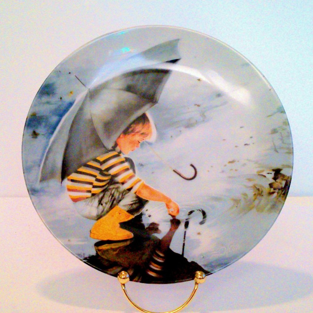 Donald Zolan's  Touching The Sky Collector Plate 1982 Pemberton & Oakes